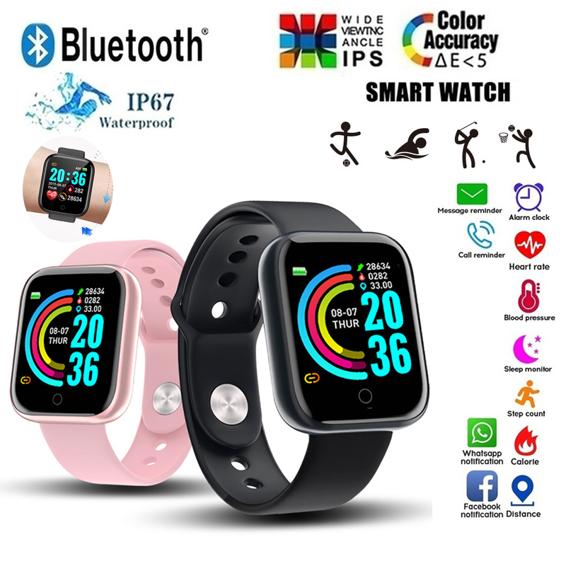 Smartwatch X12 - Reloj inteligente D20, resistente al agua,