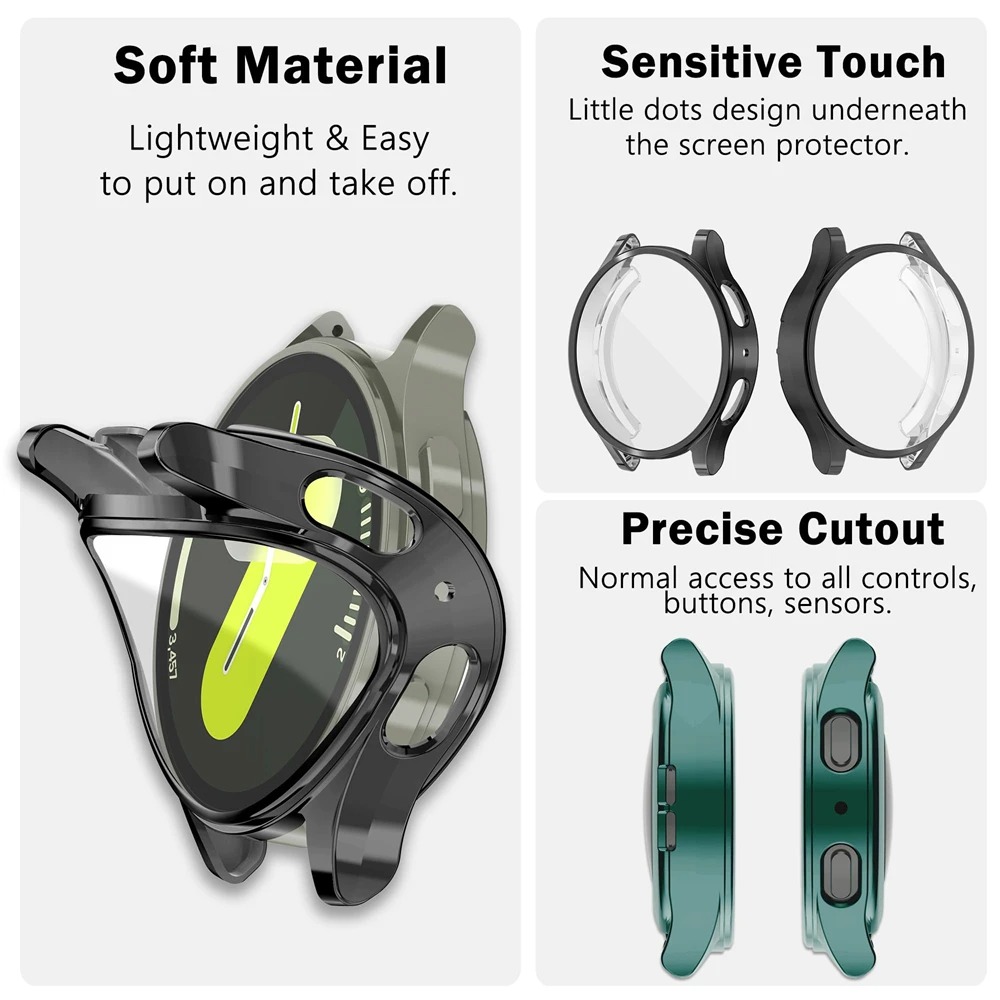 2 fundas transparentes de TPU  - Accessories For Galaxy Watch 5 reseña y precio