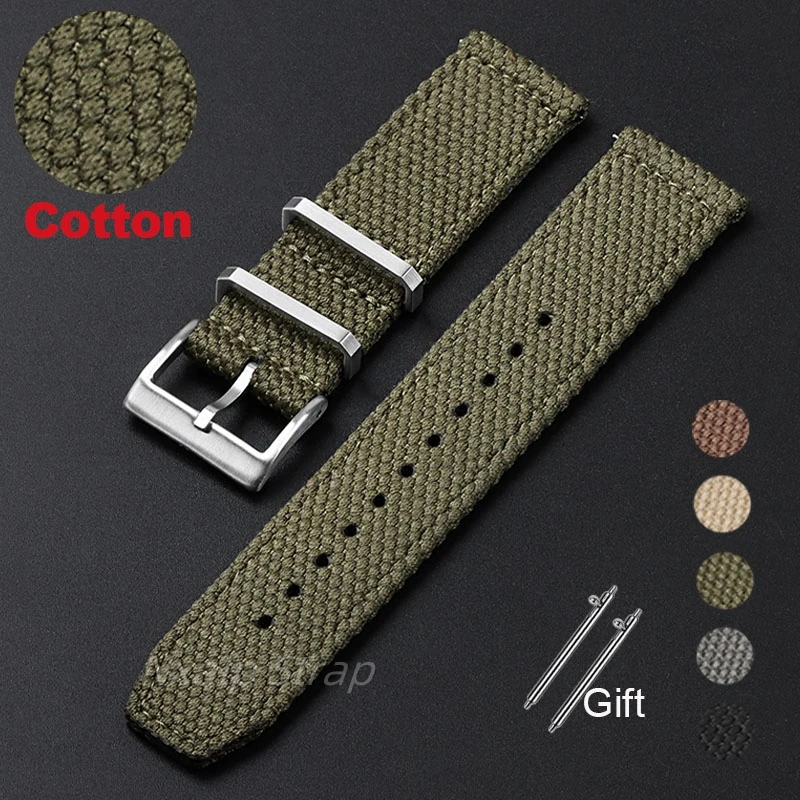 Correa de reloj de algodón y n - Nylon Nato Strap reseña y precio